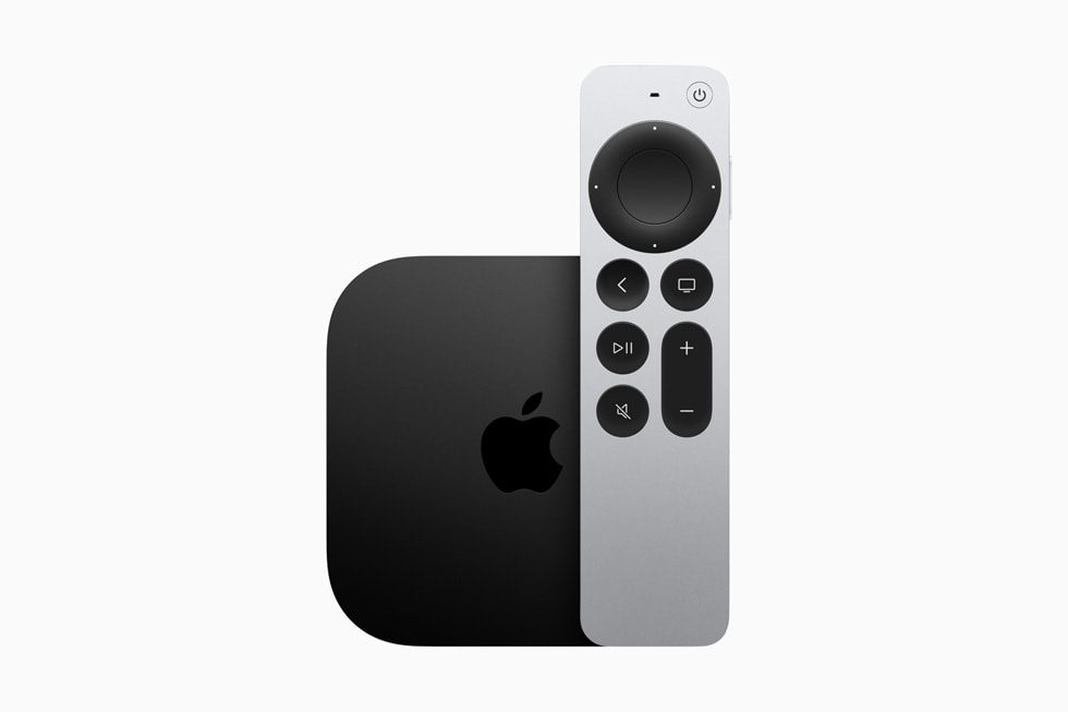 Siri Remote (2nd Edition) — aluminum body with touch-enabled clickpad